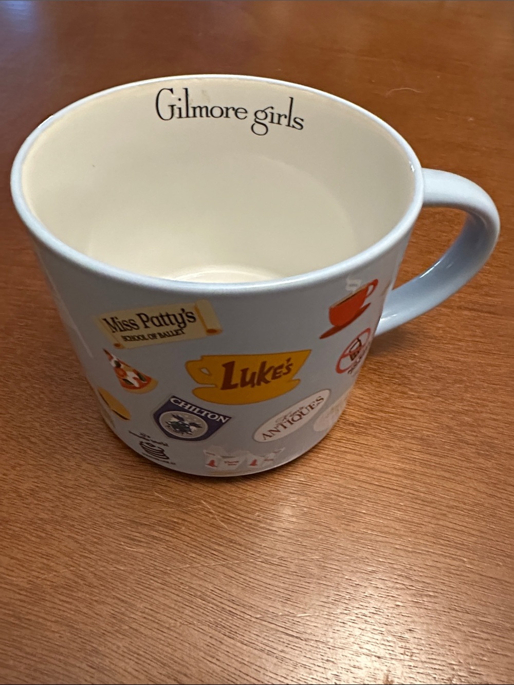 Zak Gilmore Girls Logo Ceramic Mug with Sticker Design